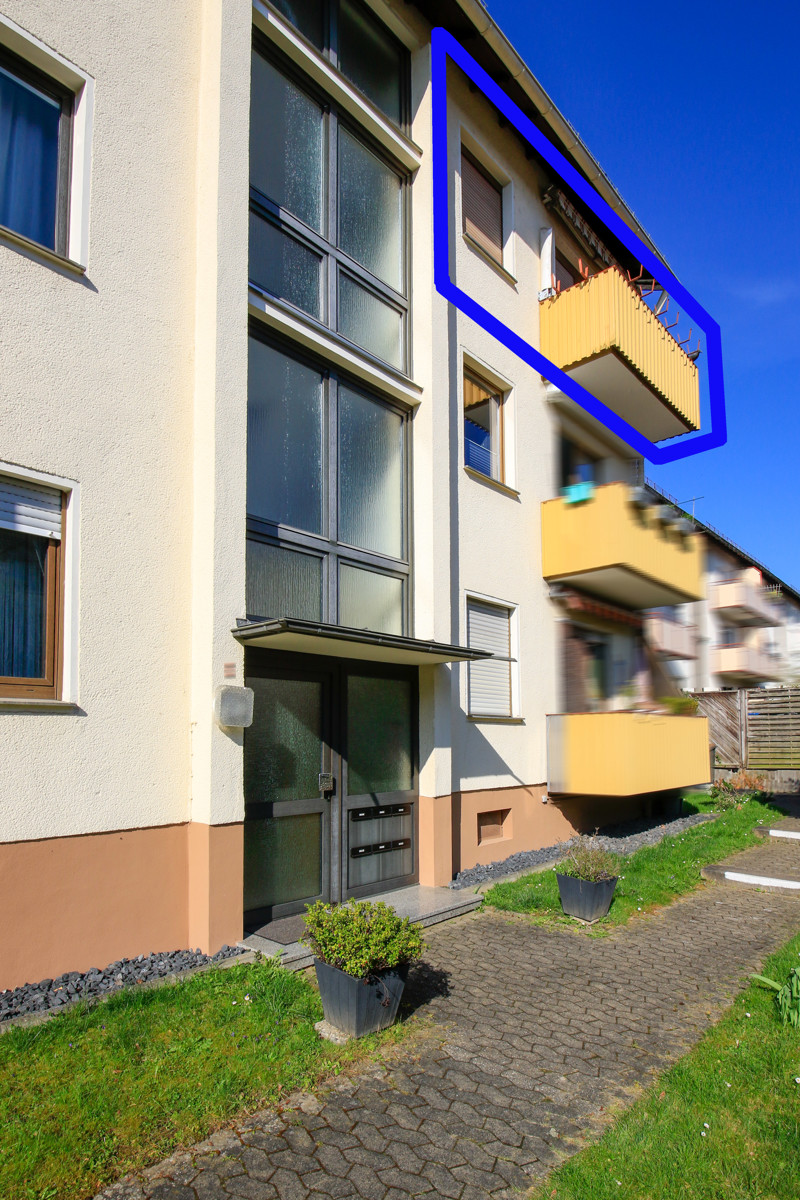 R�ckansicht Etagenwohnung Lahnstein