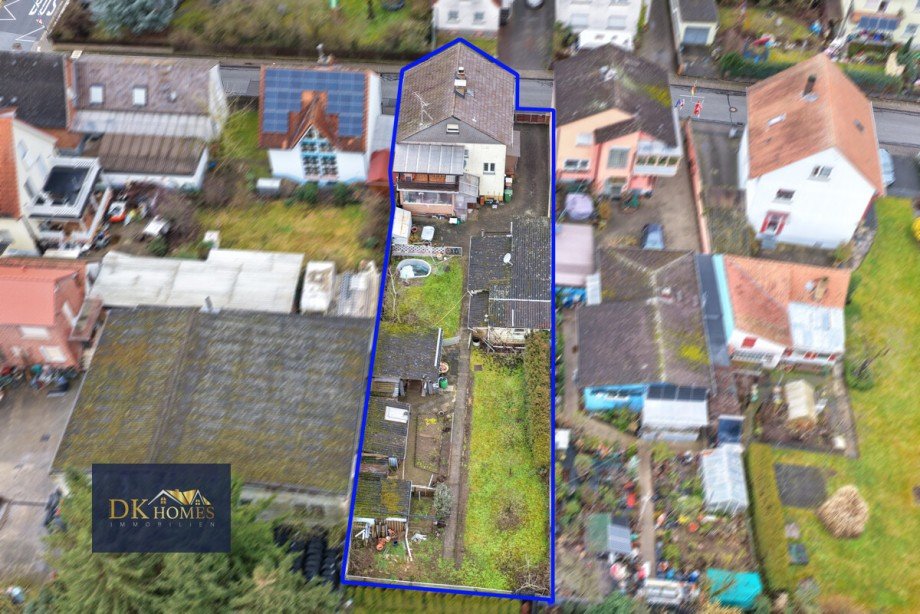 Vogelperspektive Einfamilienhaus Bensheim