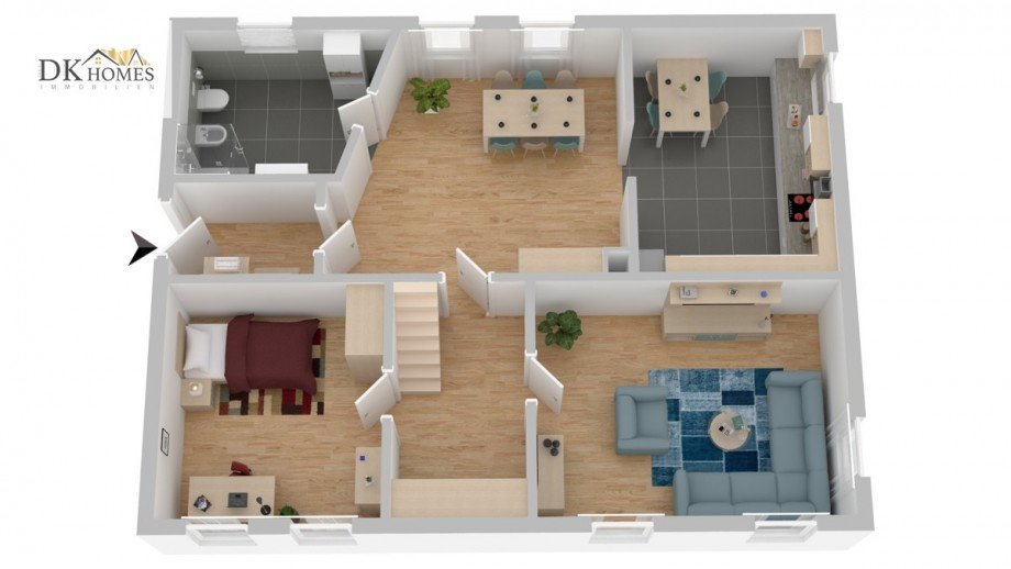 Grundriss EG Einfamilienhaus Sitters