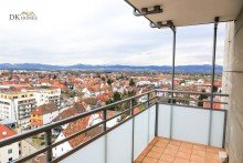 Balkon Stadtwohnung mit zwei Riesenbalkonen im Herzen Viernheims