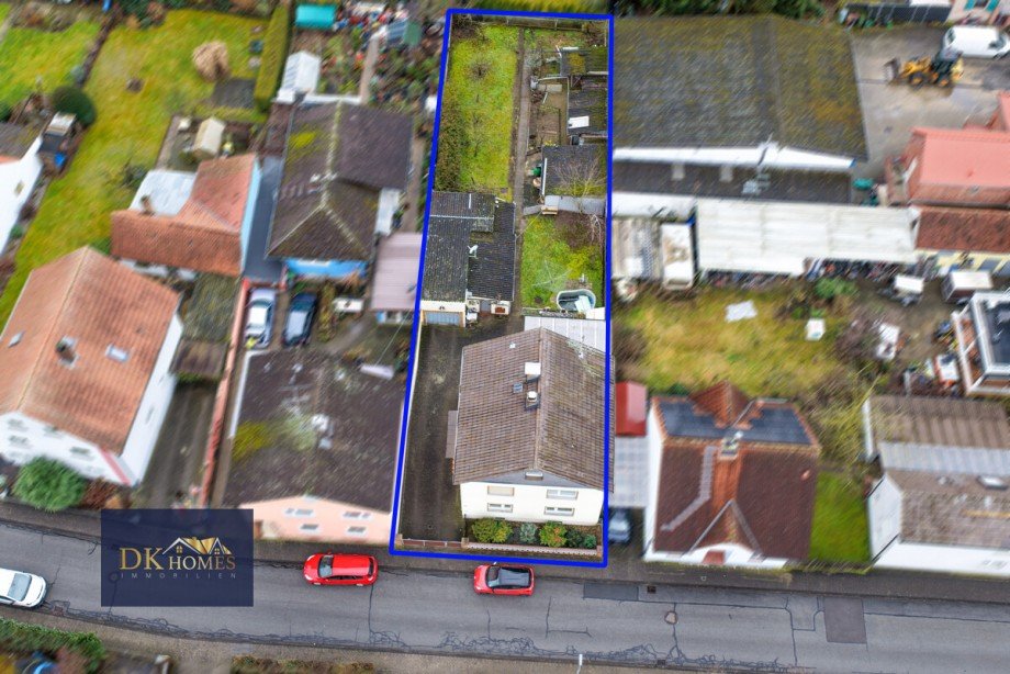 Vogelperspektive Einfamilienhaus Bensheim