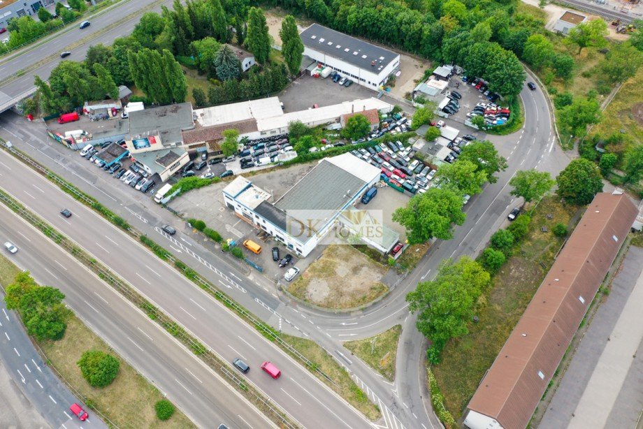Vogelperseptive Gewerbegrundst�ck Mannheim / K�fertal