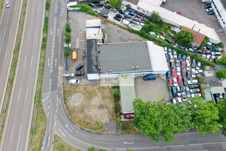 Vogelperseptive Gewerbegrundst�ck Mannheim / K�fertal