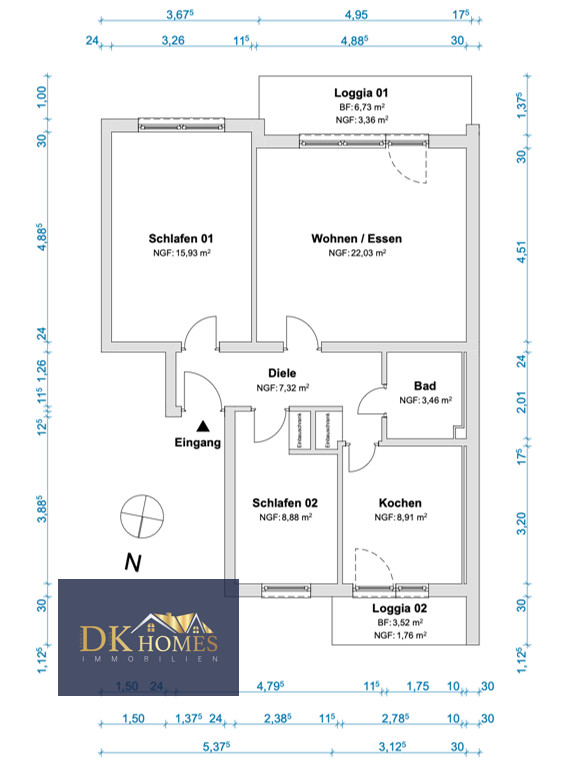 Grundriss Etagenwohnung Lahnstein