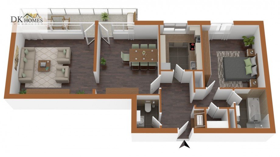 Grundriss Etagenwohnung Viernheim
