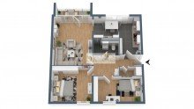 Grundriss gepflegte 3,5 Zimmer Wohnung im Herzen von Vogelstang
