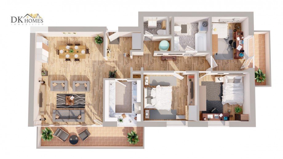 Grundriss Etagenwohnung Viernheim