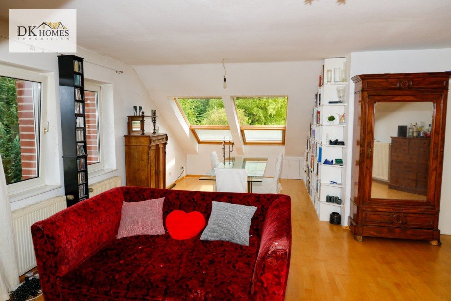 Wohnzimmer Dachgeschosswohnung F�rth
