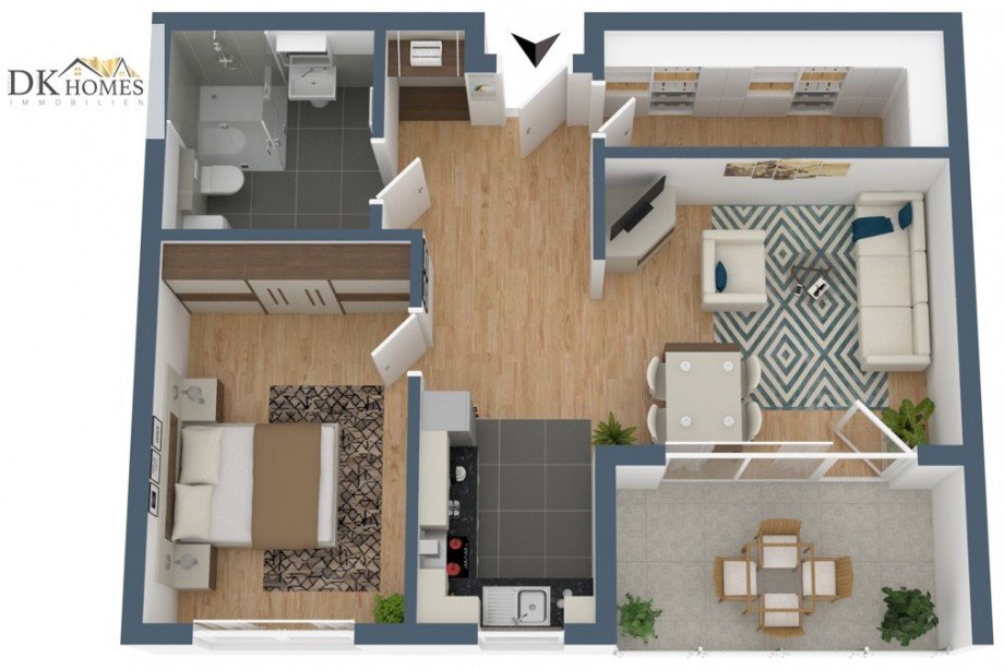 Grundriss Etagenwohnung Schriesheim